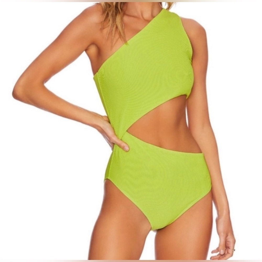 Beach Riot celine one shoulder cutout swimsuit - small - NWOT
